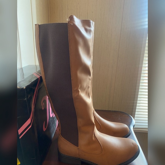 Tg woman’s knee high boots chestnut color - Picture 5 of 6
